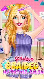 Braided Hair Salon Girls Games