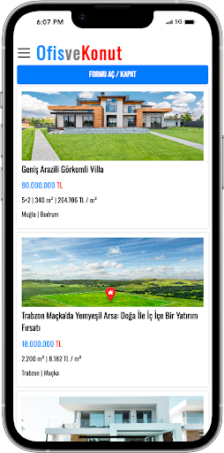 Android application OfisveKonut - Emlak İlanları screenshort