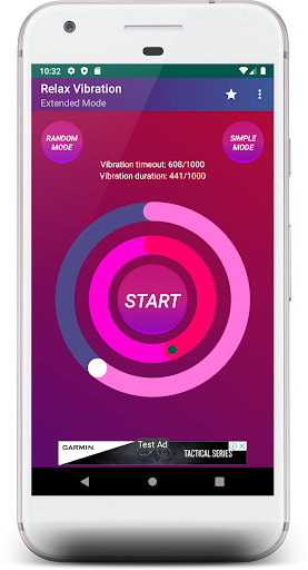 Android application VIBE Droid screenshort
