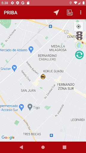 Priba Gps Screen 2