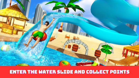 Water Park Fun Water Slide