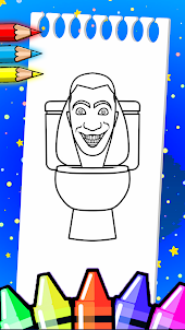 Skibidy Toilet Coloring Book