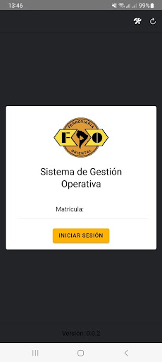 Android application FO Gestión Operativa Móvil screenshort