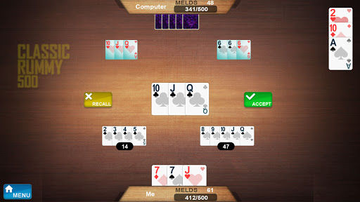 Rummy 500 card offline game Screen 2