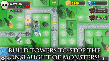 Idle Tower Defense: Fantasy TD Heroes and Monsters