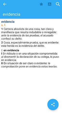 Android application Compact Spanish Dictionary screenshort