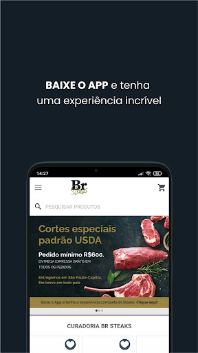 Android application Br Steaks screenshort