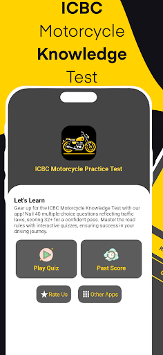 Android application ICBC Motorcycle Practice Test screenshort