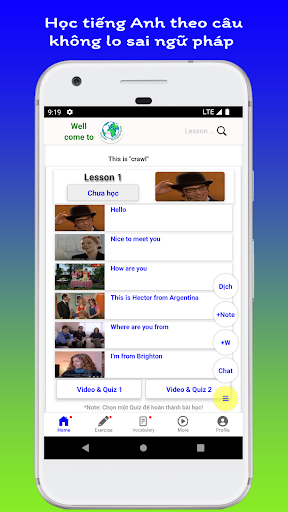 Borderless - Học tiếng Anh Screen 2