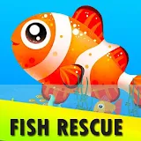 Fish Rescue - Fun puzzle challenging game icon