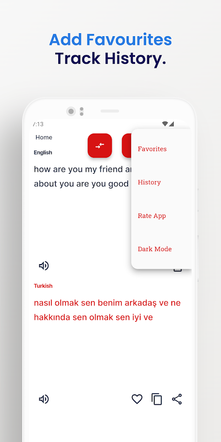 Turkish-English Translator App Screen 3