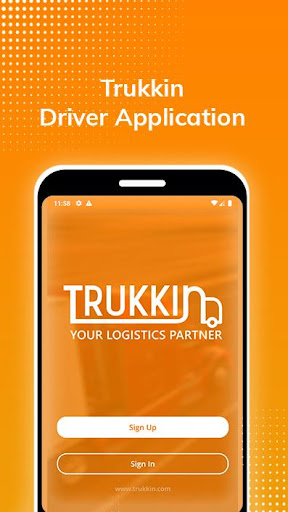 Android application Trukkin Driver App screenshort