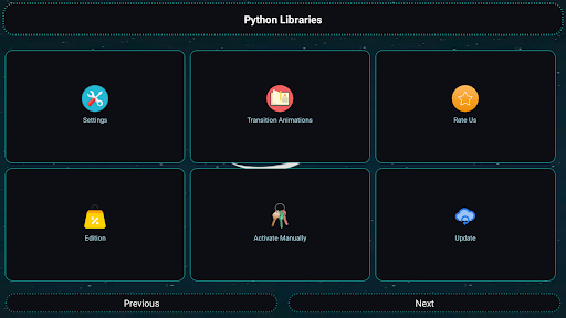 Screenshot of Python Libraries and Compiler