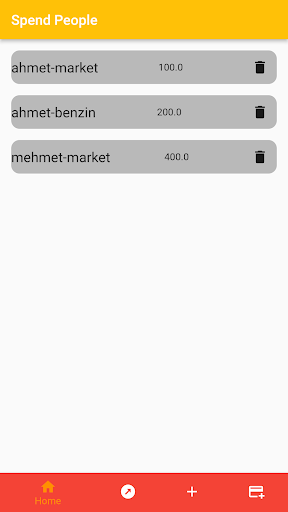 Android application Harcama Takip Uygulaması screenshort