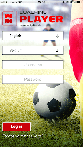 Android application Coaching Player screenshort