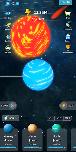 Idle Galaxy-Planet Creator screenshots 12