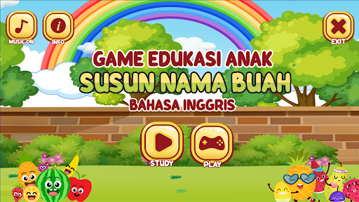 Android application Susun Nama Buah Bahasa Inggris screenshort