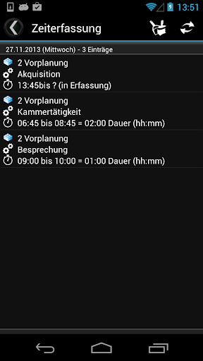 Time-Tracker Mobile Screen 3