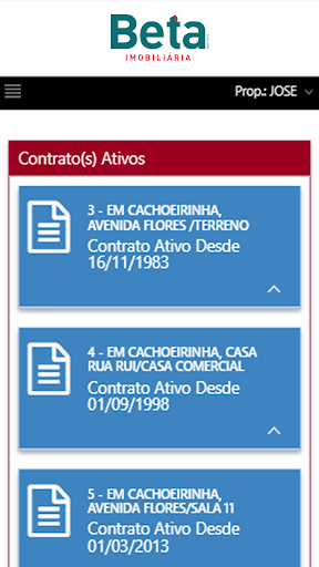 Android application Beta Imobiliária screenshort