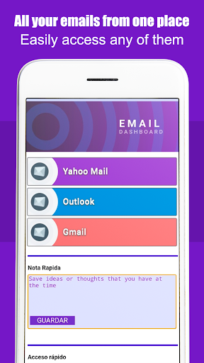 Android application My Emails: Yahoo and Hotmail screenshort
