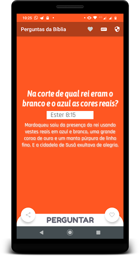 Android application Perguntas e Respostas Bíblicas screenshort