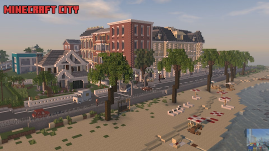 Minecraft 2023 の都市地図