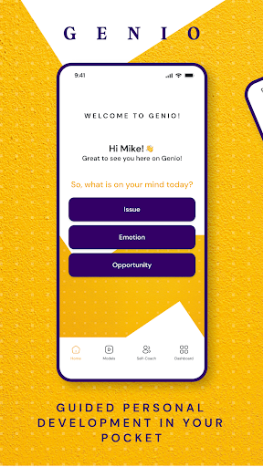 Android application Genio: Self-Coaching App screenshort