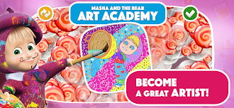 Game screenshot Masha and the Bear Art Academy mod apk