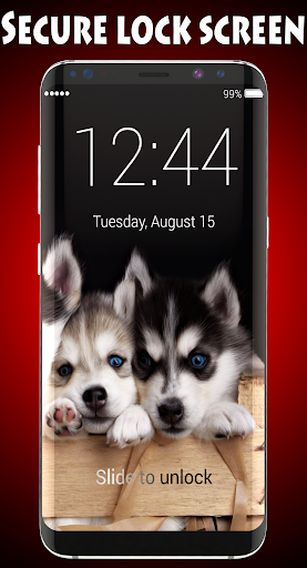 Android application Husky Lock Screen & Wallpapers screenshort