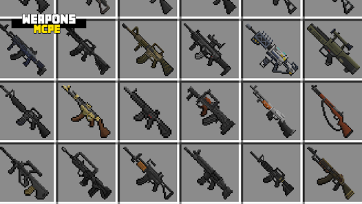Captura 2 Mod Armas para Minecraft PE android