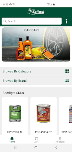 Android application National Oak Distributors screenshort