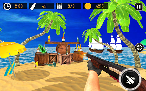 Bottle Shoot Game Gun Shooting Screenshot
