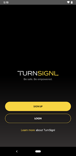 Android application TurnSignl screenshort