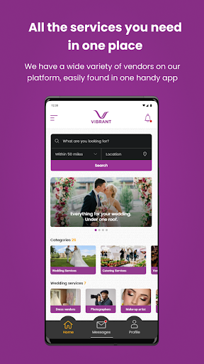 Android application Vibrant Vendors screenshort