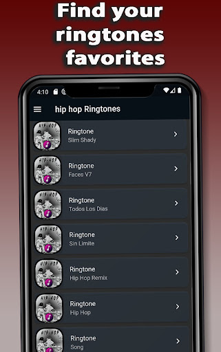 Rap Ringtones App Screen 2