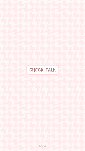 Android application 카카오톡 테마 - 체크톡_베이비 핑크 screenshort