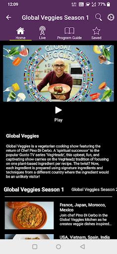 Gusto TV Screenshot 3 - AppWisp.com
