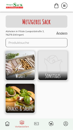 Metzgerei Sack Screen 2