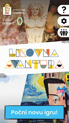 Android application Likovna Avantura screenshort