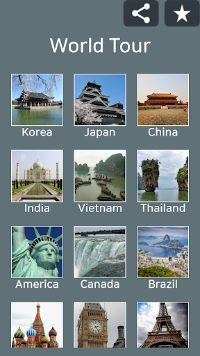Android application Jigsaw Puzzle: World Tour screenshort