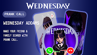 Wednesday Addams Fake Call-Mod - Screenshot 1