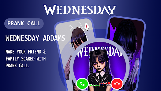 Wednesday Addams Fake Call-Mod  APK + Мод (Unlimited money) за Android