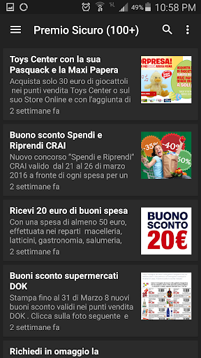 Sconti & Omaggi Gratuiti Screen 2