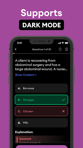Screenshot of NCLEX® RN Test Prep 2025