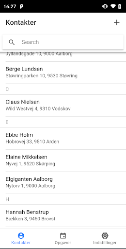 Android application Previsto screenshort