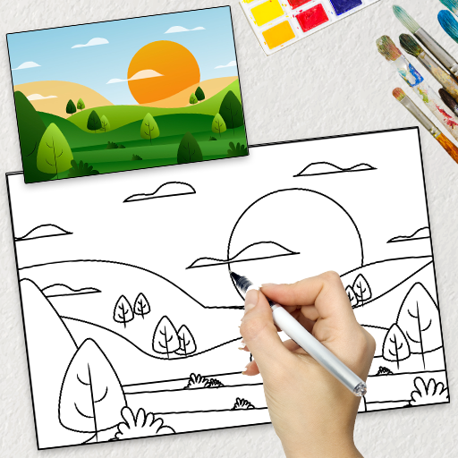 Scenery Draw Step by Step 5.0 Icon