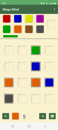 Android application Mega Mind screenshort