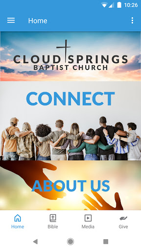 Android application Cloud Springs Baptist Church screenshort