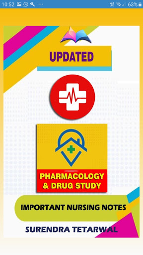 Android application Pharmacology & Drug Study App screenshort