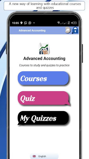 Android application Advanced Accounting Course screenshort